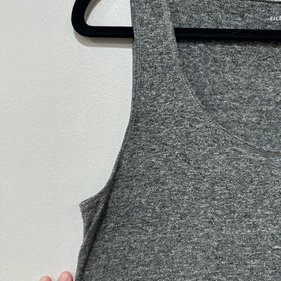 Eileen Fisher Silver Asymmetrical Sundress Scoop Neck Sleeveless XS - Picture 3 of 6